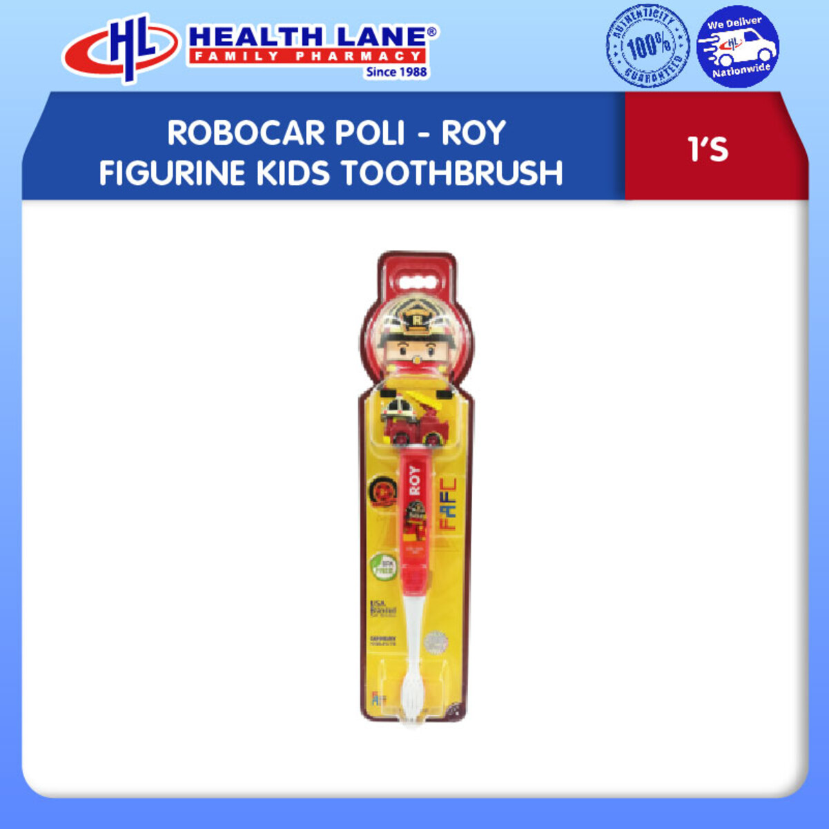 ROBOCAR POLI- ROY FIGURINEKANAK-KANAKS BERUS GIGI 1'S